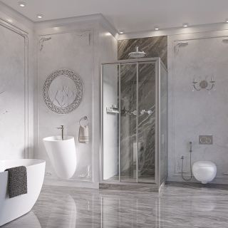 Душевой уголок Ambassador Forsa 17021101NX-80NX 100x80см хром/прозрачное